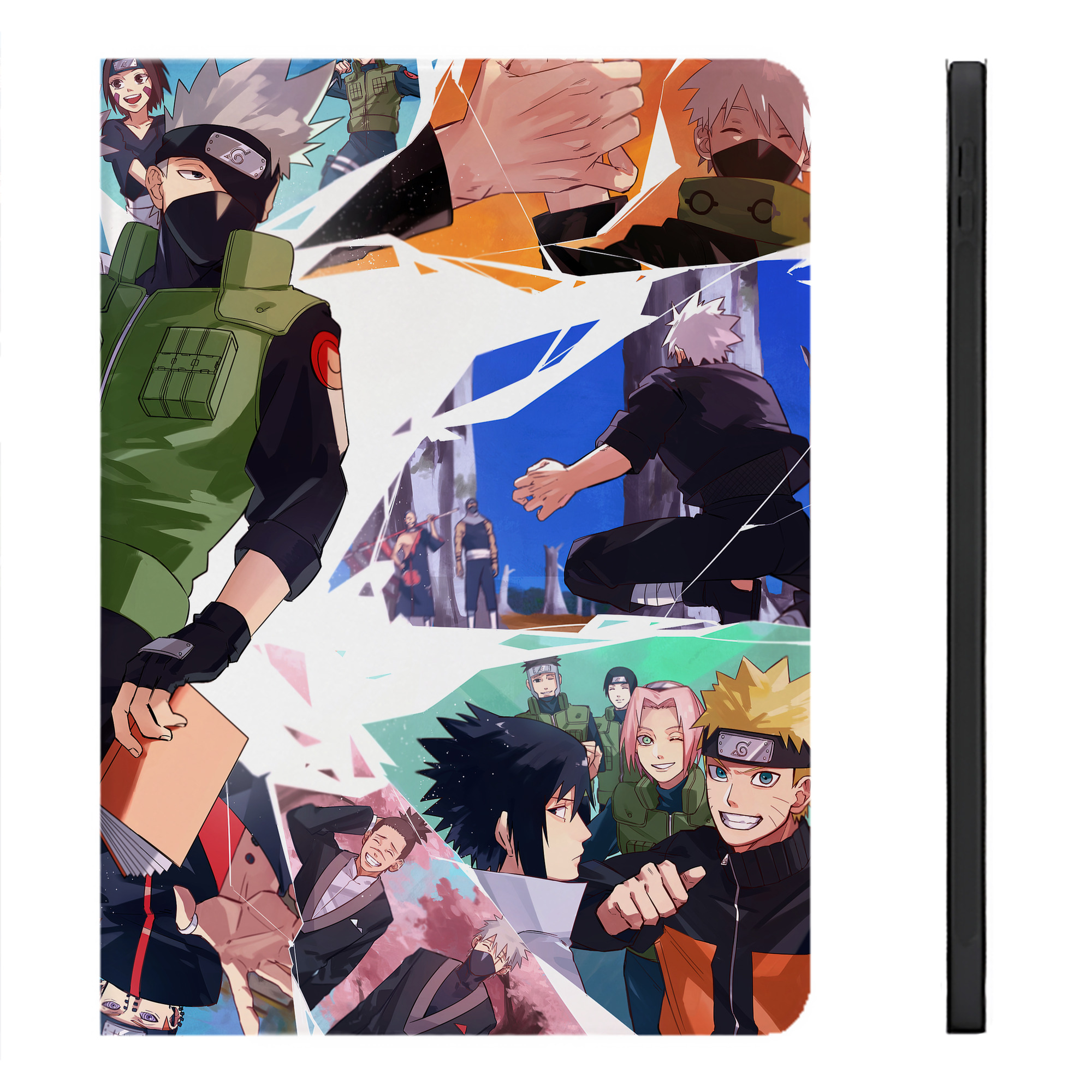 （画像用） NARUTO -ナルト- NARUTO -ナルト- 疾風伝 IPadケース ペンホルダー付き ブックスタイルデザイン